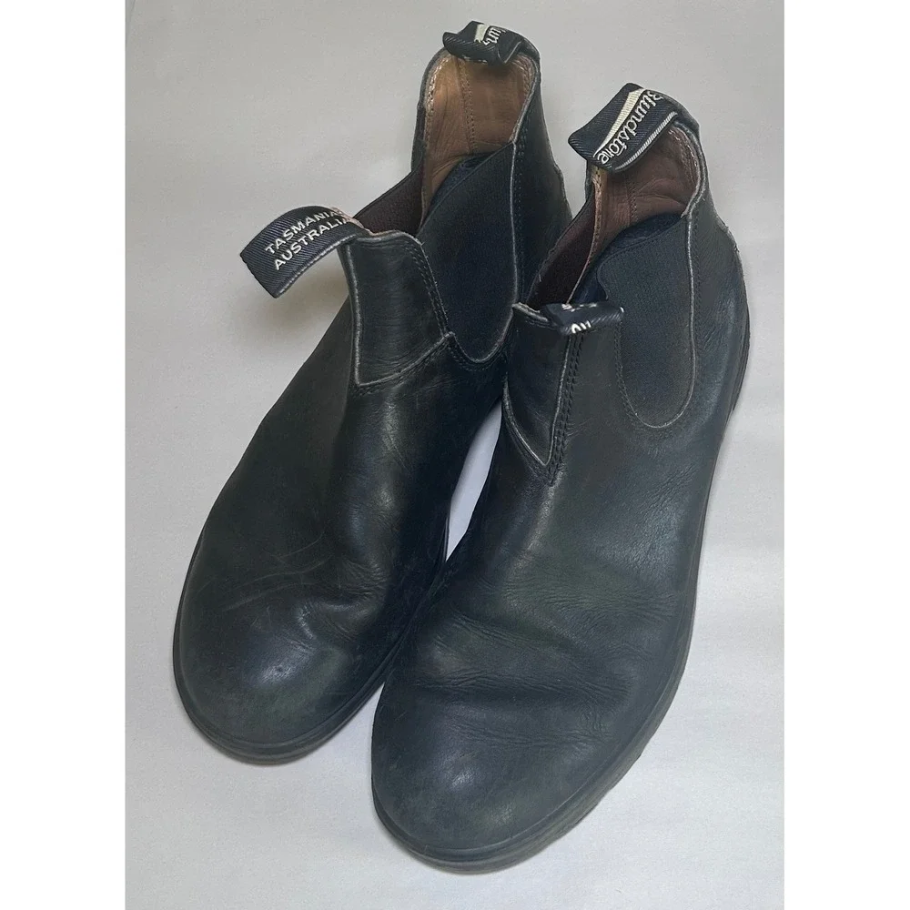 Blundstone 510 Black Leather Chelsea Boots Mens 9.5 AU 10.5 US Pull On Work Boot
